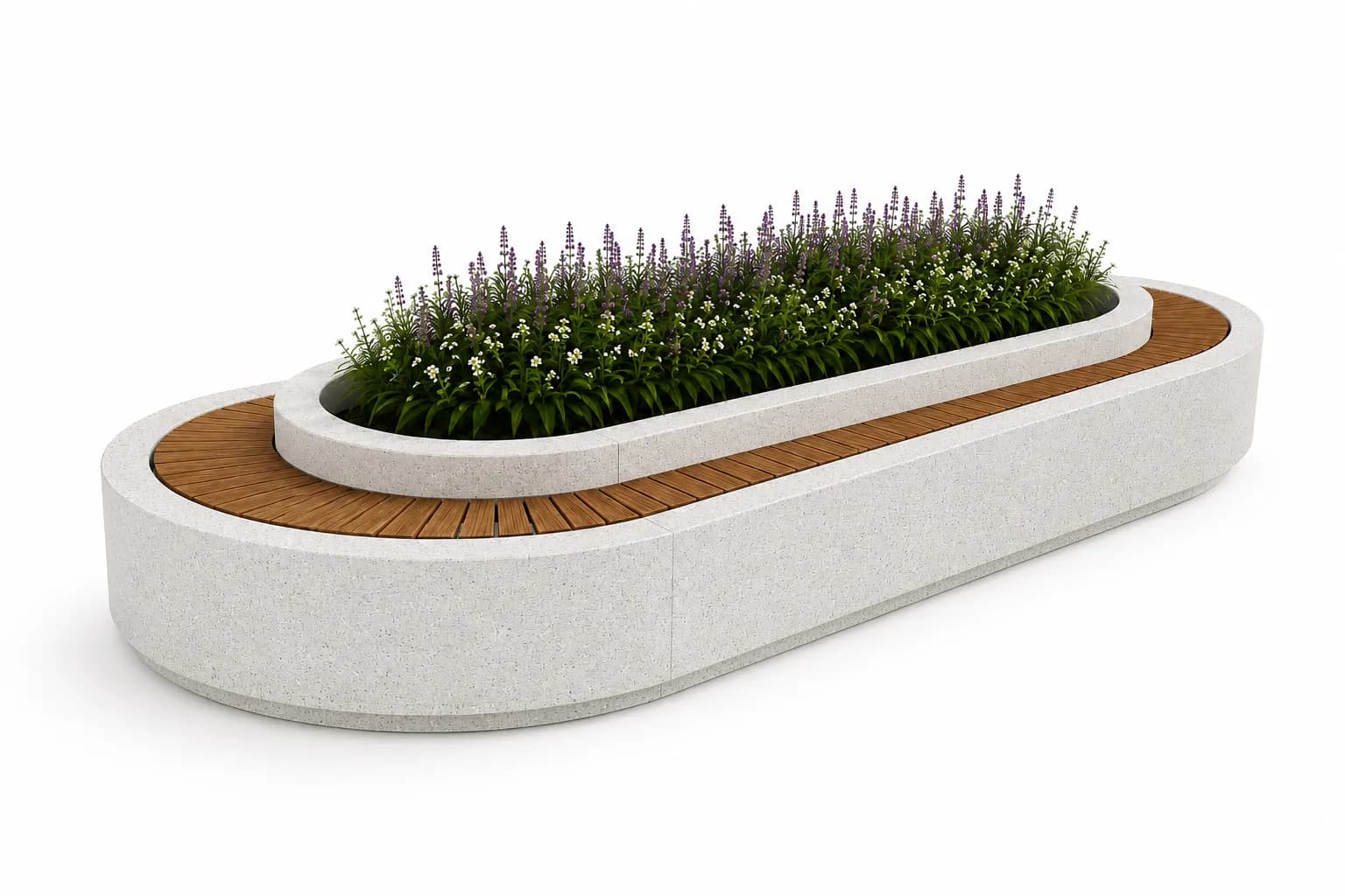 Jardinière-assise Ovena