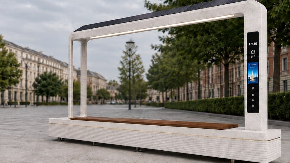 Mobilier Solvia dans le paysage