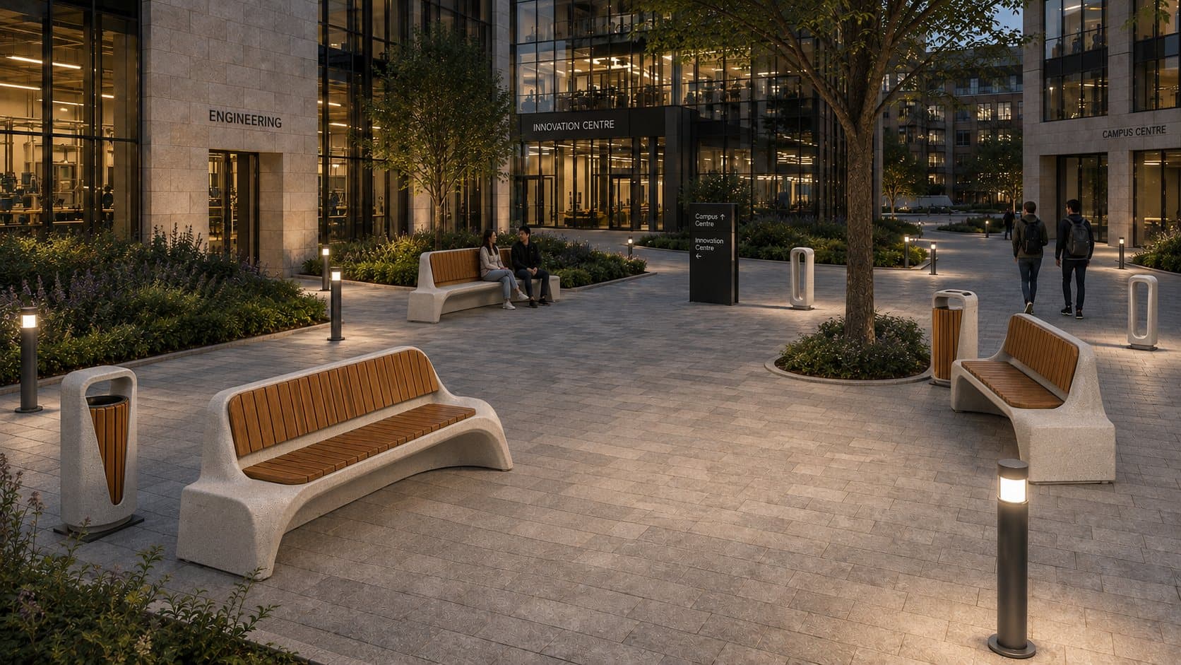 Mobilier urbain Beaton en écoles et campus