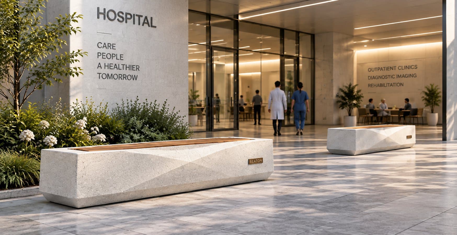 Mobilier urbain Beaton en santé