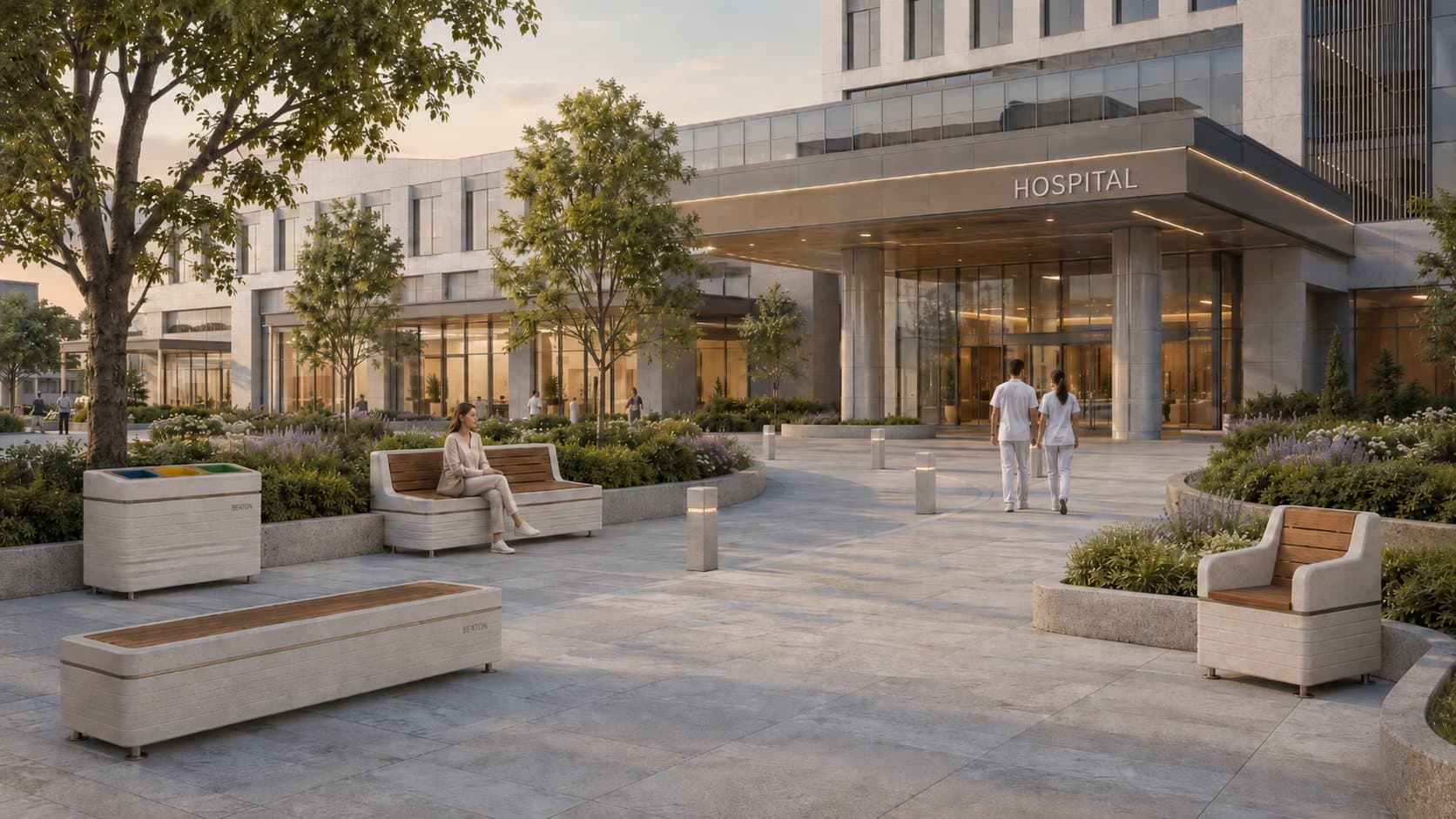 Mobilier urbain Beaton en santé