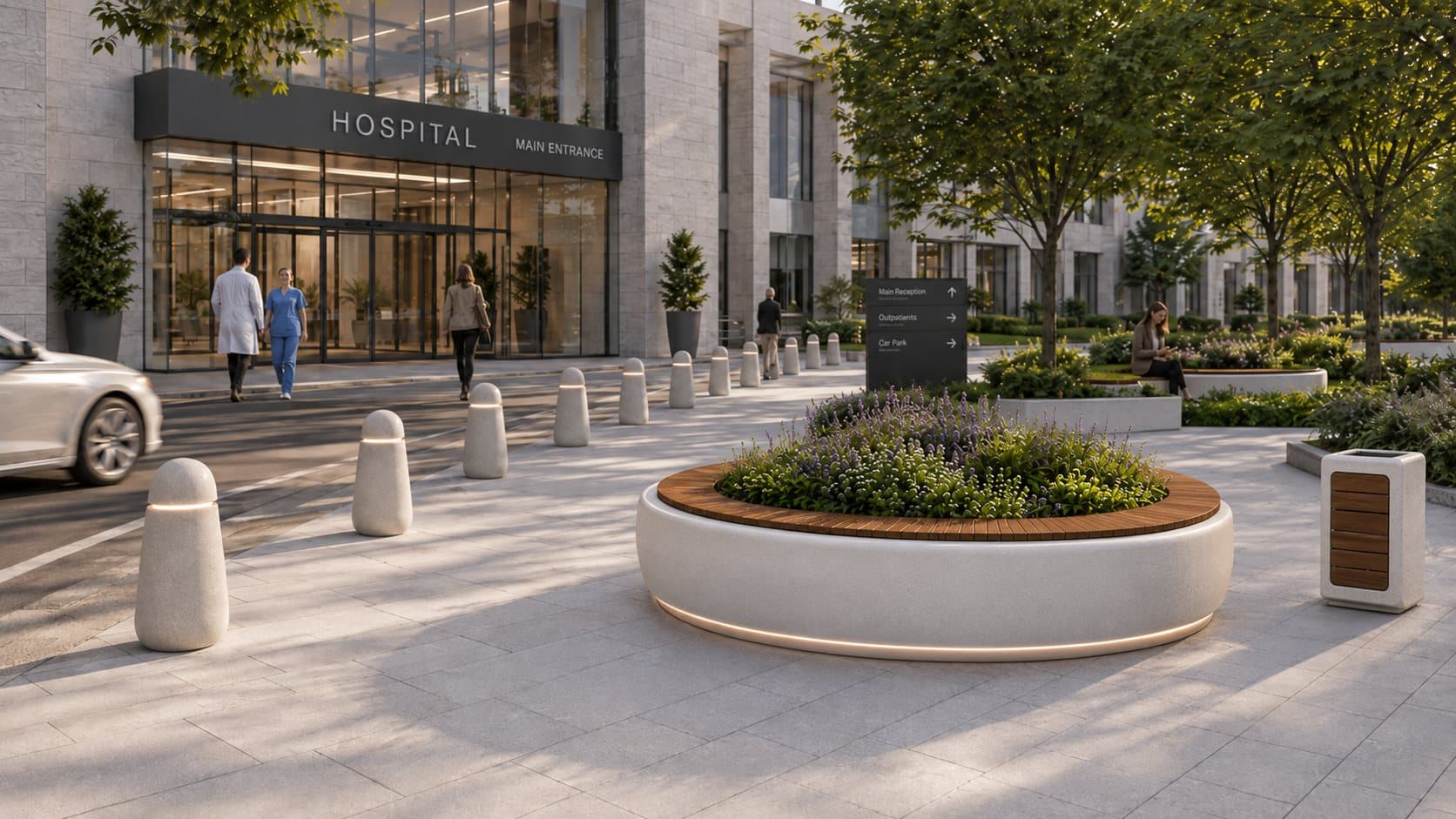Mobilier urbain Beaton en santé