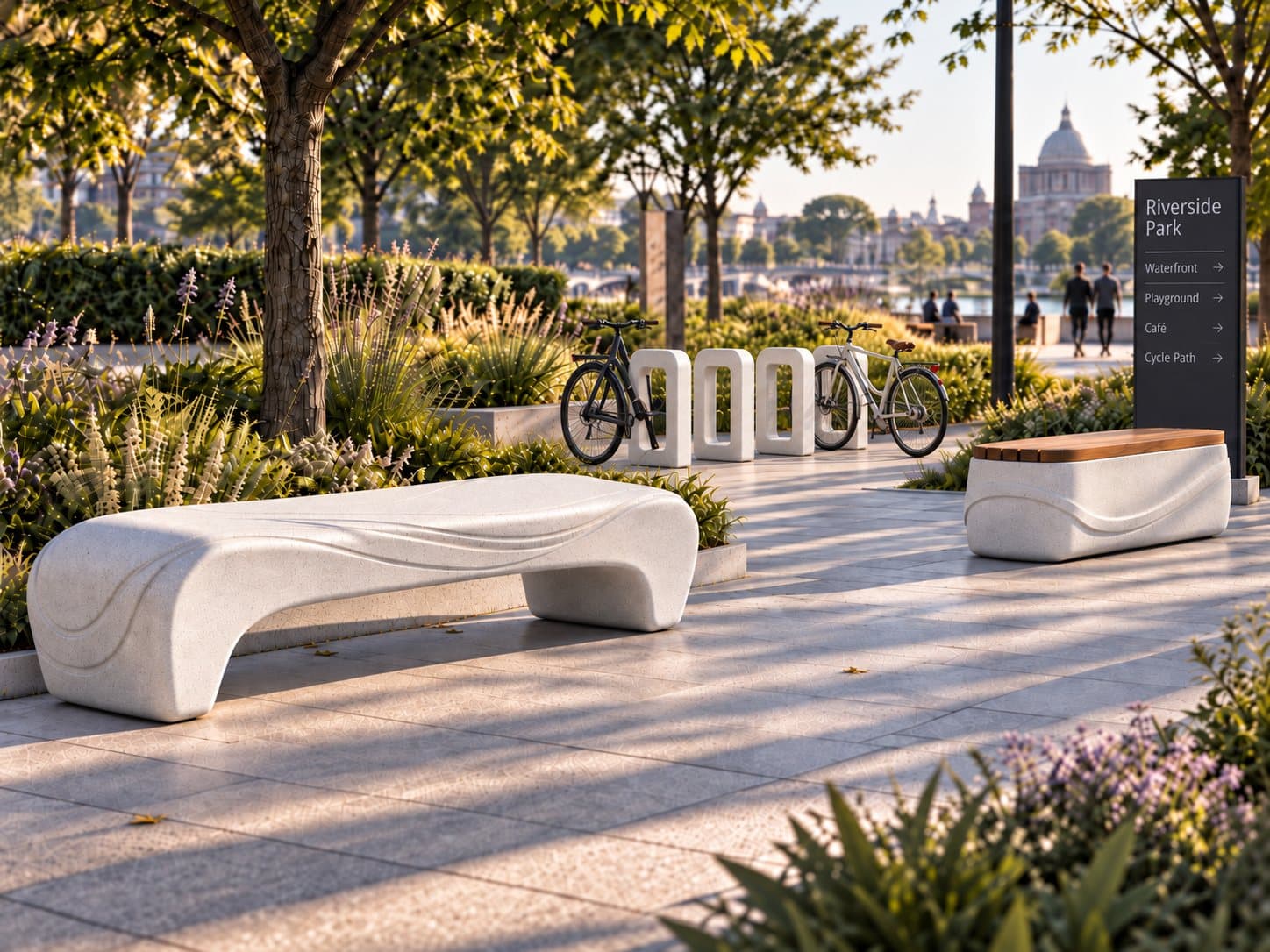 Mobilier urbain Beaton en espace public