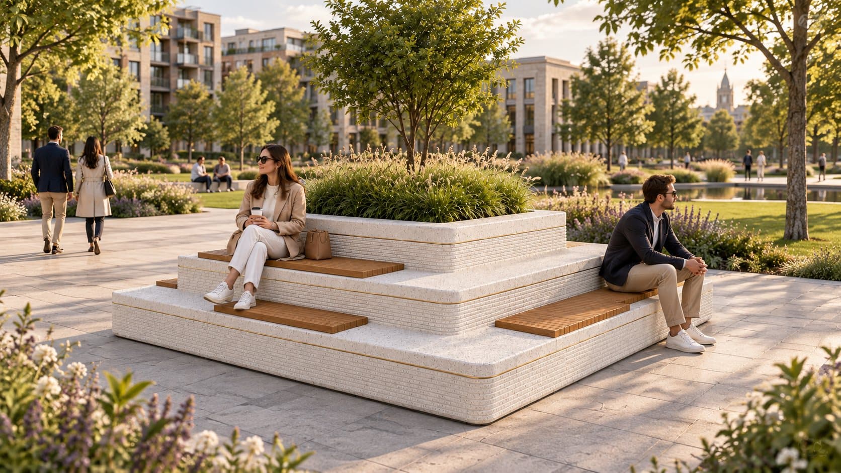 Mobilier urbain Beaton en espace public