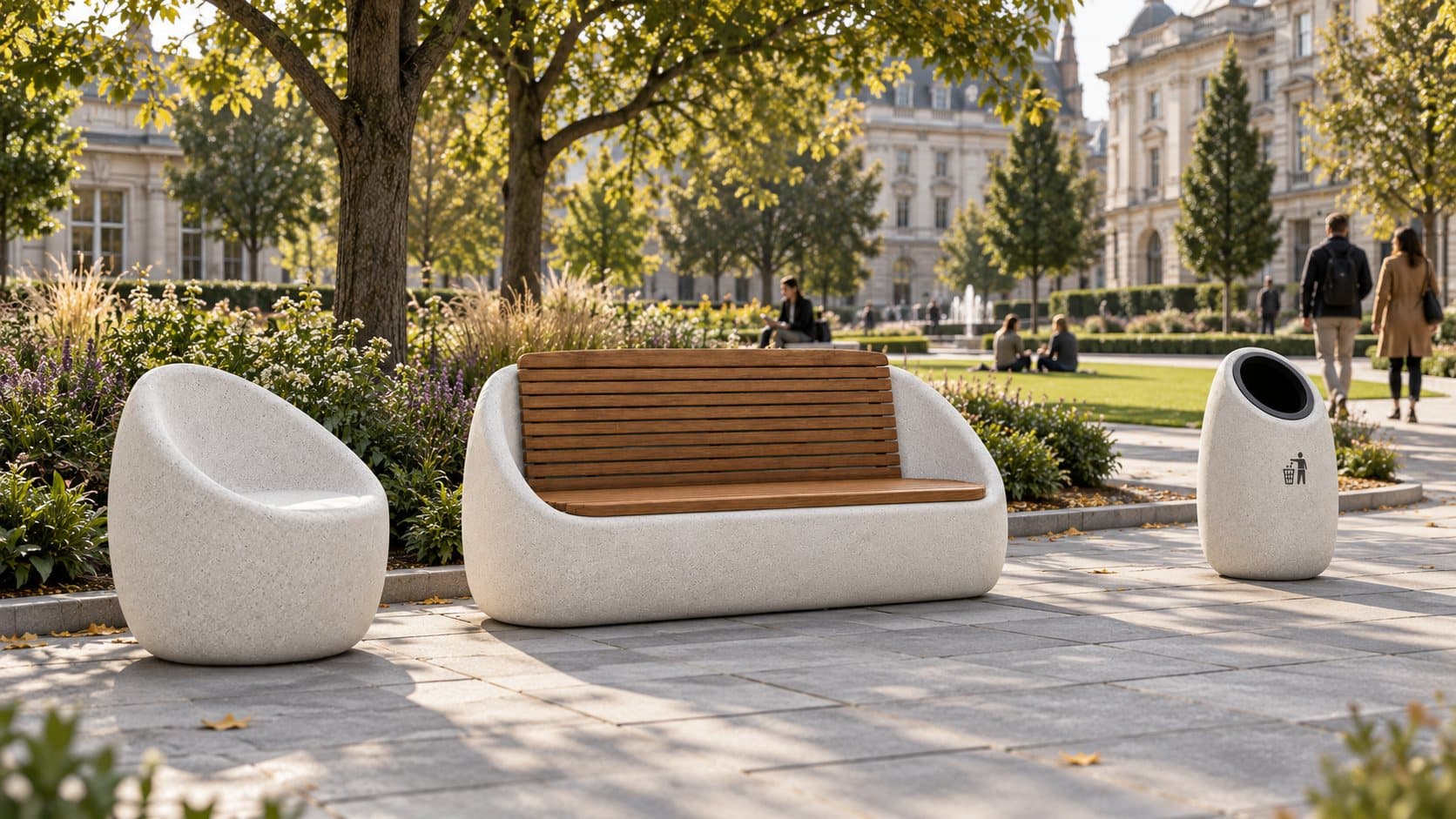 Mobilier urbain Beaton en espace public