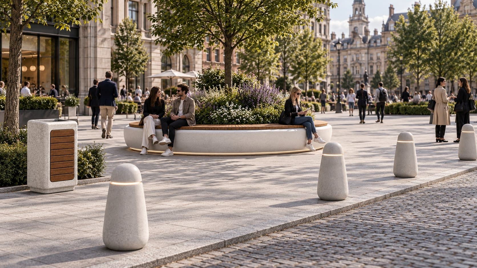 Mobilier urbain Beaton en espace public
