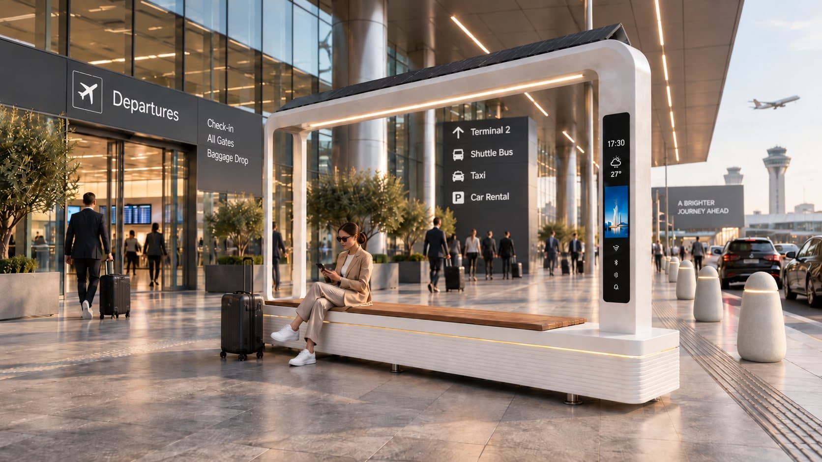 Mobilier urbain Beaton en aéroports et transports