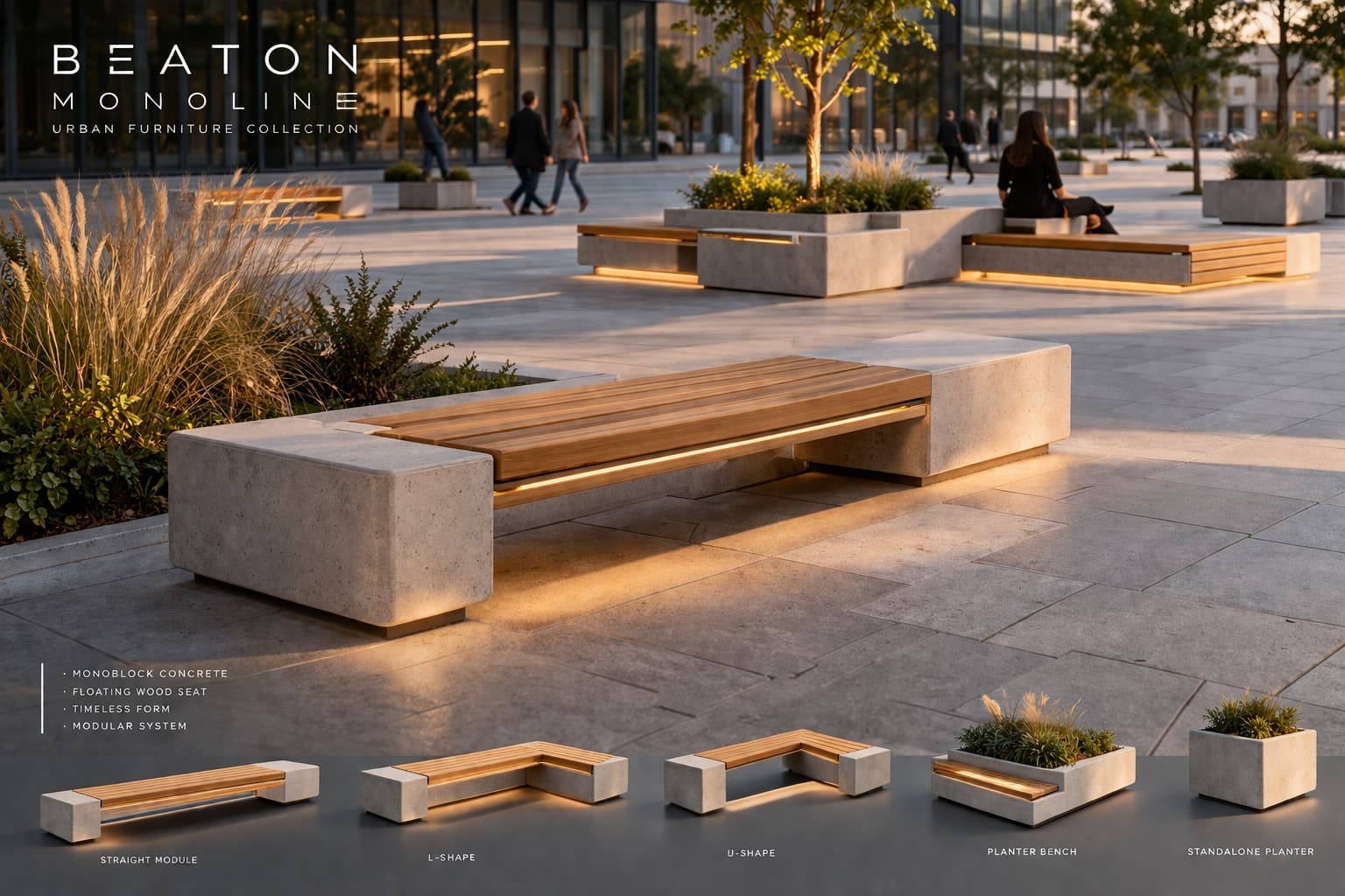 Installation sur une place publique