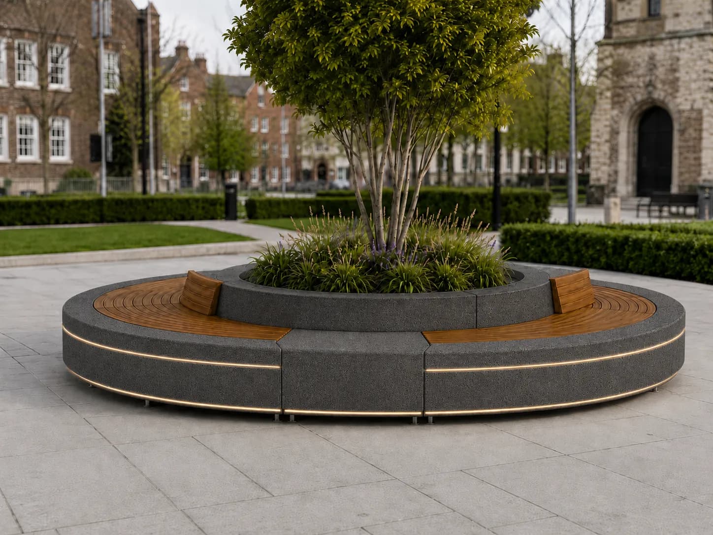 Banc d'arbre Halo Lounge — 2