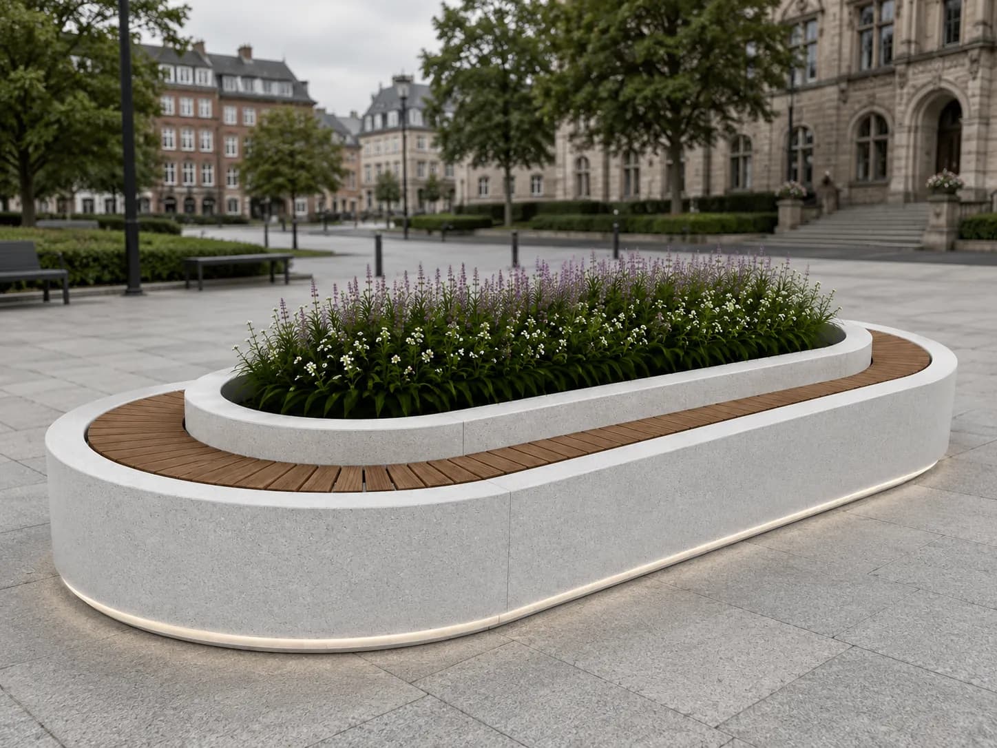 Jardinière-assise Ovena — 1