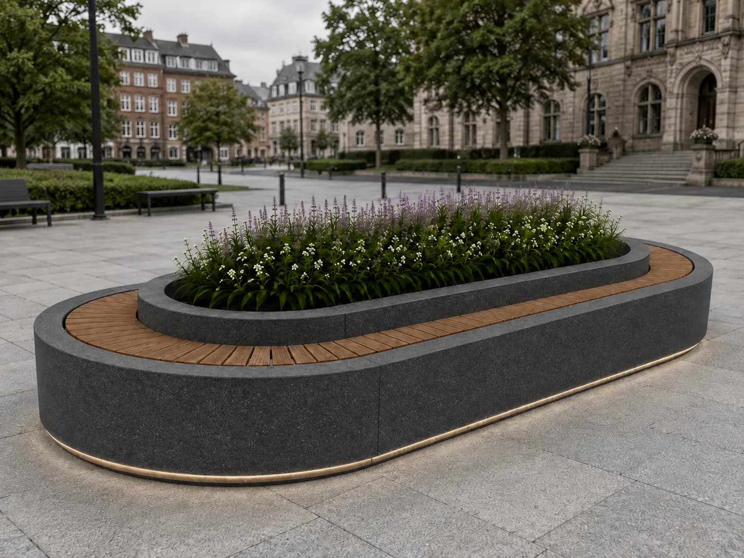 Jardinière-assise Ovena — 2